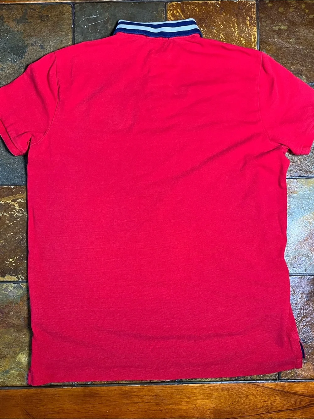 Polo by Ralph Lauren Red Big Crest Polo Slim Fit Shirt-Size Large